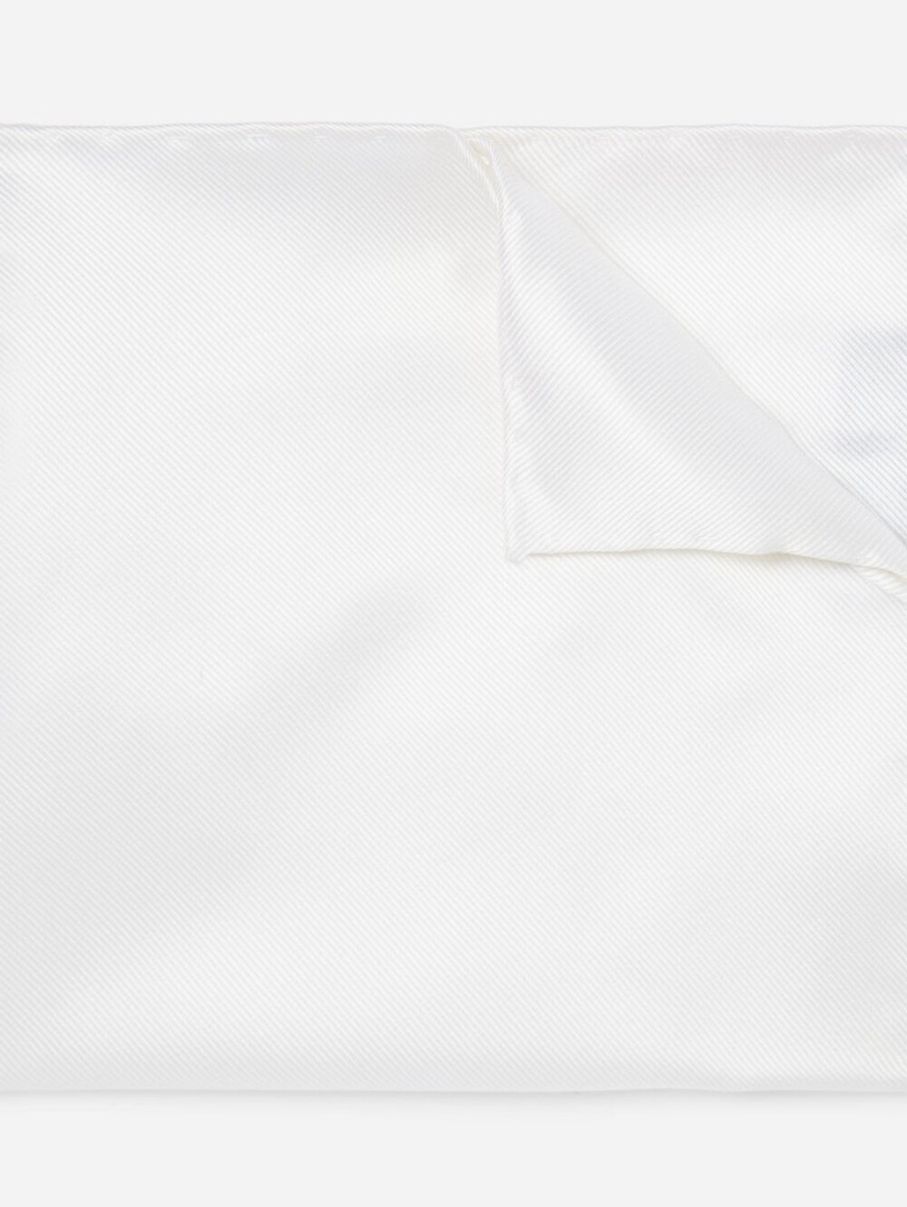 3 TieBar White Silk Pocket Squares - Picture 4 of 4